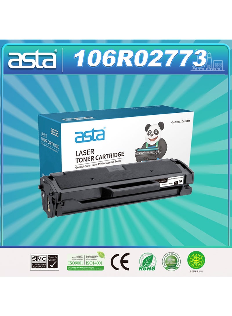 استا خرطوشة حبر ASTA P3020 106R02773 متوافقة مع طابعة P3020 WC3025 باللون الأسود BK Premium Professional Office Consumable Printing 3020 - Image 1